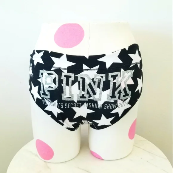 Victoria's Secret PINK Vintage Fashionshow Cotton Glitter Stars Panty NWT - Picture 4 of 12